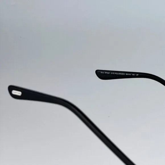 NEW Tom Ford FT0821/S KIRA 01D Black Polarized Gradient Cat Eye Women Sunglasses